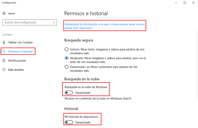 Eliminar Cortana2