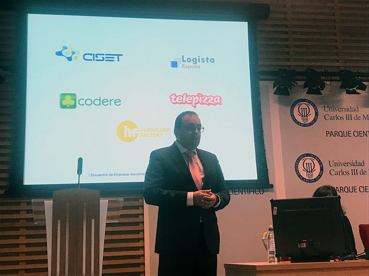 CISET recibe el reconocimiento por su compromiso social en el I encuentro de empresas socialmente responsables de Leganés